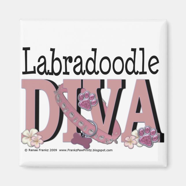 LabraDoodle DIVA Magnet (Framsidan)