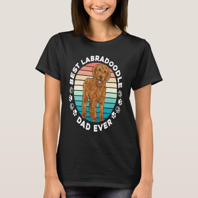 Labradoodle Dog  Best Labradoodle Dad Ever T Shirt (Framsida)