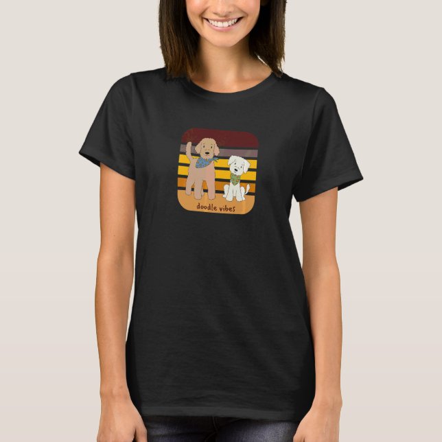 Labradoodle Doodle Vibes T Shirt (Framsida)