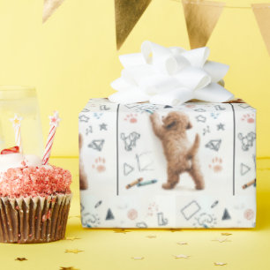 Labradoodle Doodling med Kritor Presentpapper