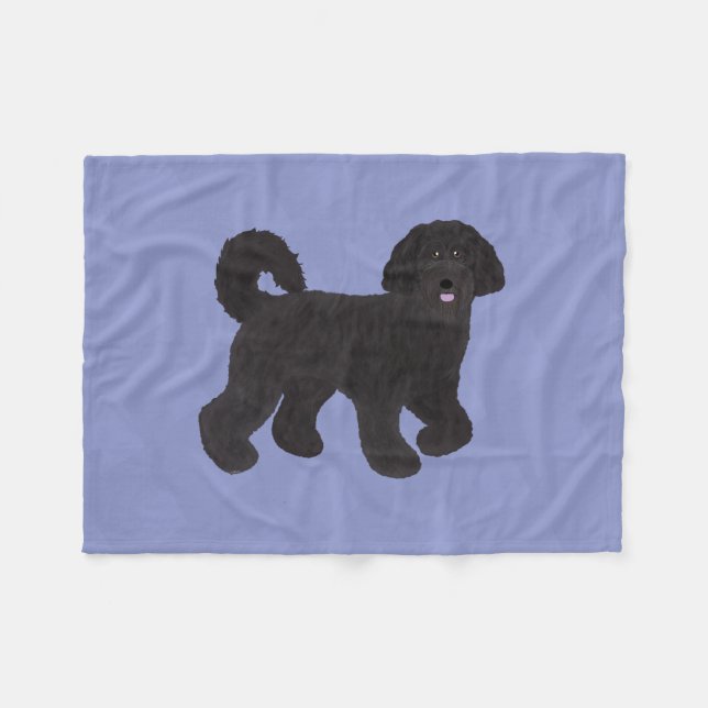 Labradoodle Fleece Blanket (Framsidan (Horisontell))