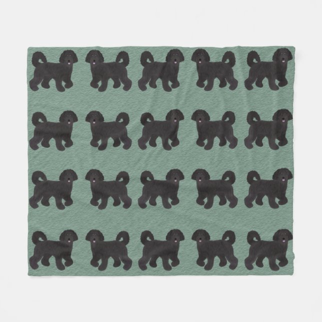 Labradoodle Fleece Blanket (Framsidan (Horisontell))