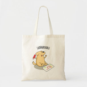 Labradoodle Funny Labrador Hund Pun Tygkasse