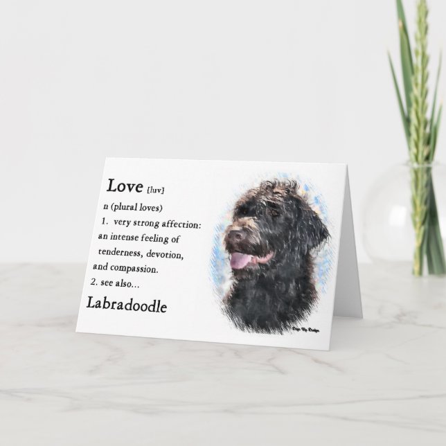 Labradoodle-gåvor Kort (Framsida)