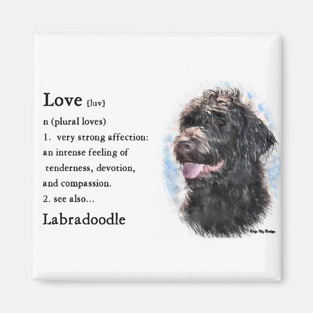 Labradoodle-gåvor Magnet (Framsidan)