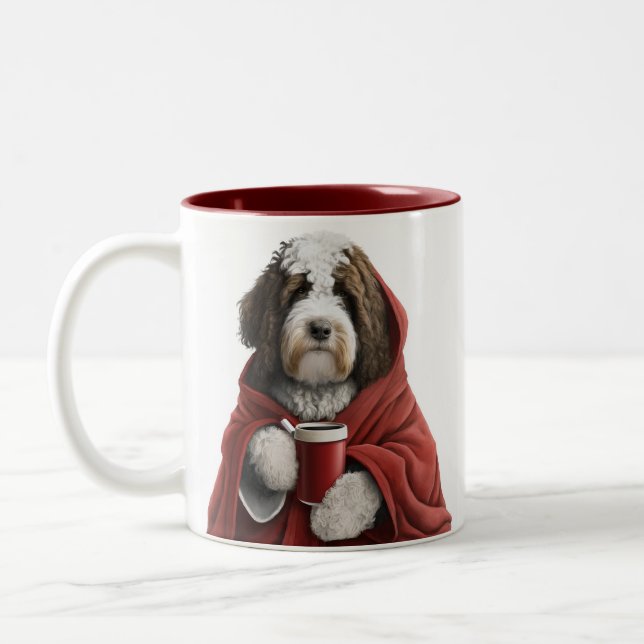 Labradoodle, goldendoodle, bernedoodle-kaffe mugg (Vänster)