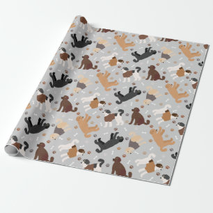 Labradoodle/Goldendoodle Bones and Tass Wrapping Presentpapper