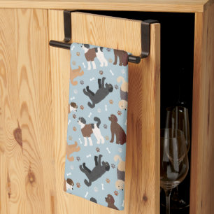 Labradoodle/Goldendoodle Bones och Tass Kökshandduk