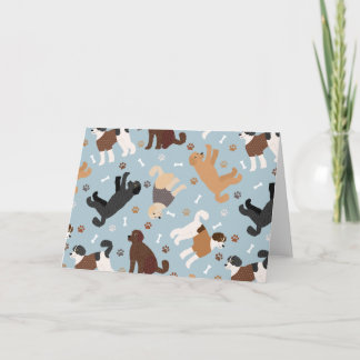 Labradoodle/Goldendoodle Bones och Tass Kort