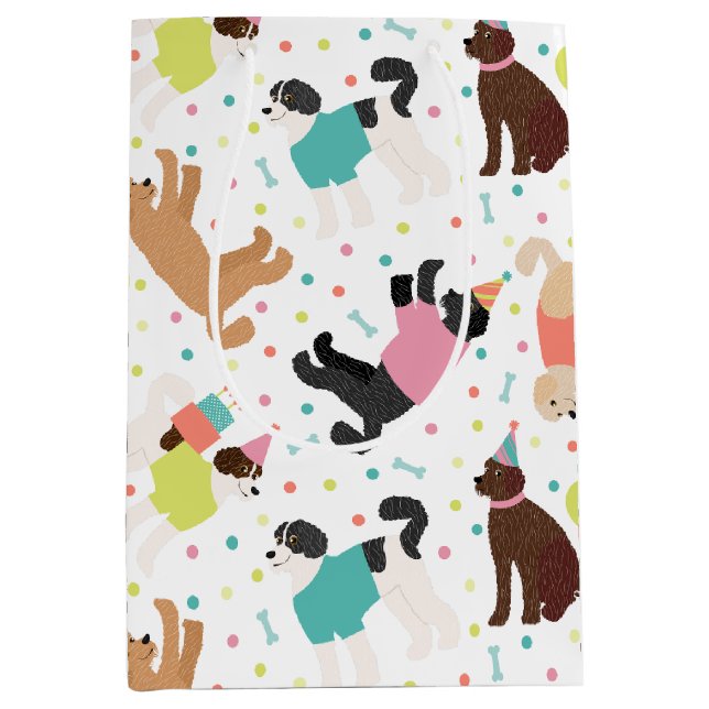 Labradoodle/Goldendoodle-Födelsedagsfest (Framsidan)