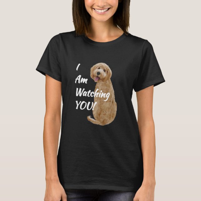 Labradoodle Goldendoodle jag tittar på T Shirt (Framsida)