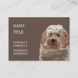 Labradoodle Goldendoodle Pudel Hund Pet Visitkort