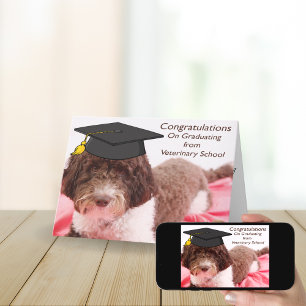 Labradoodle Grattis från veterinärhögskolan Kort