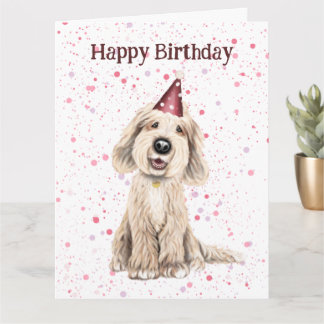 Labradoodle, Grattis på födelsedagen-kort Kort