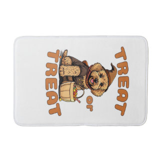 Labradoodle Halloween Dog Costume �Treat or Treat� Badrumsmatta