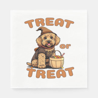 Labradoodle Halloween Dog Costume �Treat or Treat� Pappersservett