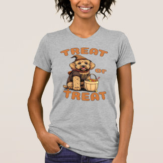 Labradoodle Halloween Dog Costume �Treat or Treat� T Shirt