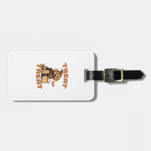 Labradoodle Halloween hundkostym �Treat or Treat� Bagagebricka