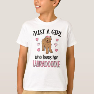 Labradoodle Hund Girl Hund älskare Labradoodle Mam T Shirt
