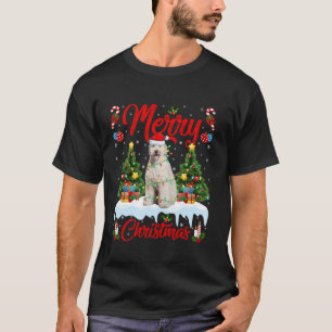 Labradoodle Hund God jul Träd Ljus Labrad T Shirt