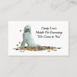 Labradoodle Hund I Löv Affärskort Visitkort