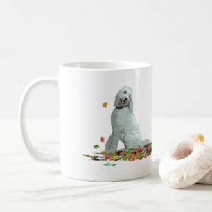 Labradoodle Hund i Löv-kaffe Mugg