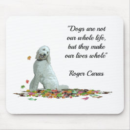 Labradoodle-Hund i Löv-musslor Musmatta