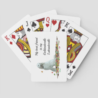 Labradoodle Hund i Löv uppspelningskort Casinokort