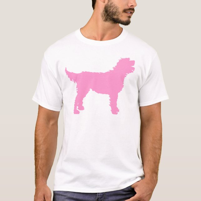 Labradoodle hund (i rosor) tee (Framsida)