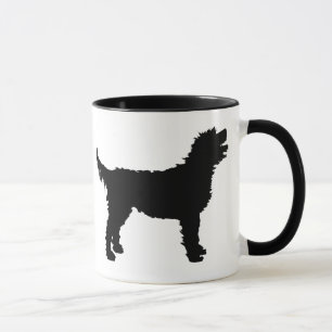 Labradoodle hund (i svart) mugg
