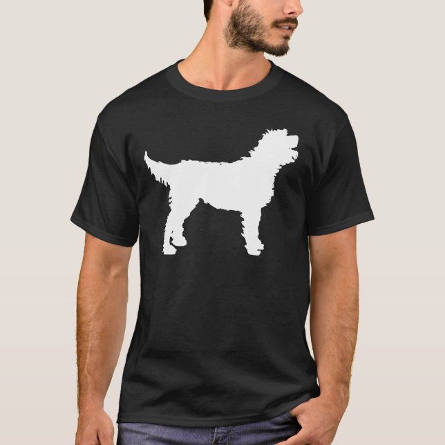 Labradoodle hund (i vit) tee (Framsida)