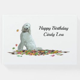 Labradoodle Hund in Löv Guest Bok