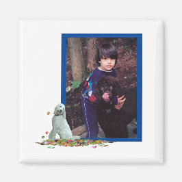 Labradoodle Hund in Löv Photo Magnet