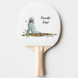 Labradoodle Hund in Lövs Ping Pong Paddle Pingisracket