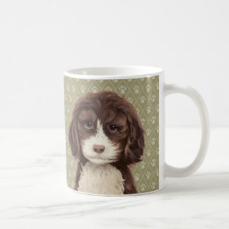 Labradoodle Hund Paintings / Labradoodle Kärlek / Kaffemugg