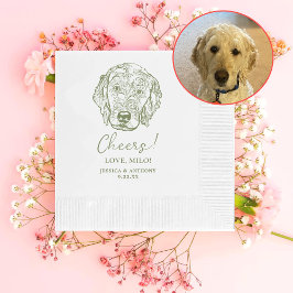 Labradoodle Hund Personlig Cheers Napkins Pappersservett