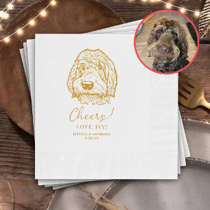 Labradoodle Hund Personlig Cheers Pappersservett