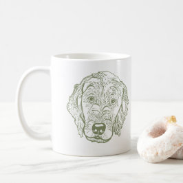 Labradoodle Hund Personlig Hand Teckning Kaffemugg