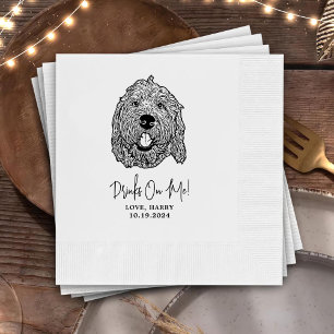 Labradoodle Hund Personlig I gör för napkins Pappersservett