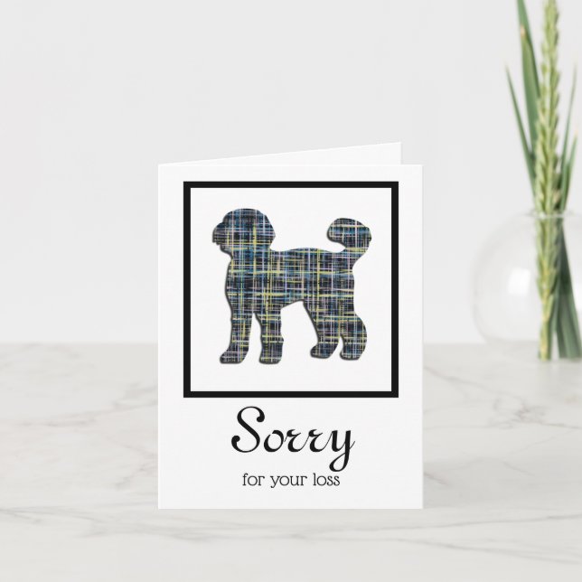Labradoodle Hund Pet Sympathy Card Kort (Framsida)