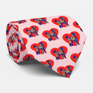 Labradoodle Hund Silhouette Valentines day Rosa Slips