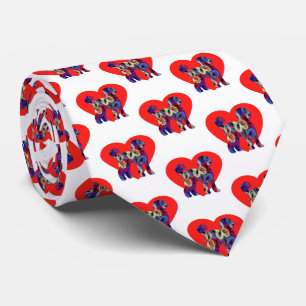 Labradoodle Hund Silhouette Valentines day White Slips