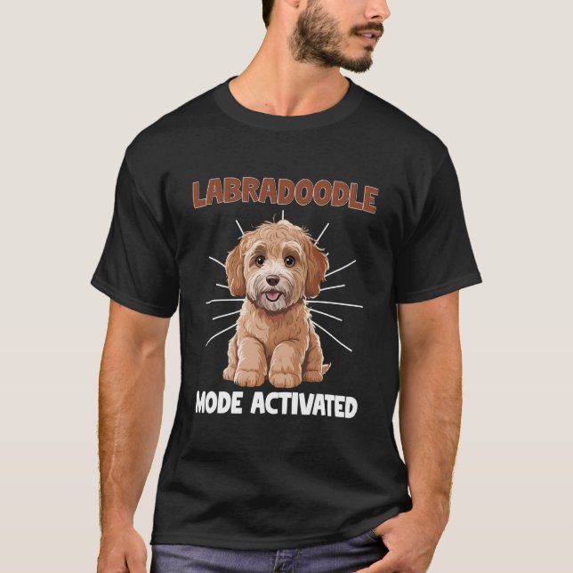 Labradoodle Hund T Shirt (Framsida)