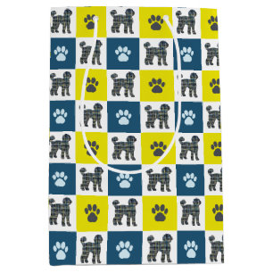 Labradoodle Hund & Tass Gult & Black Grid