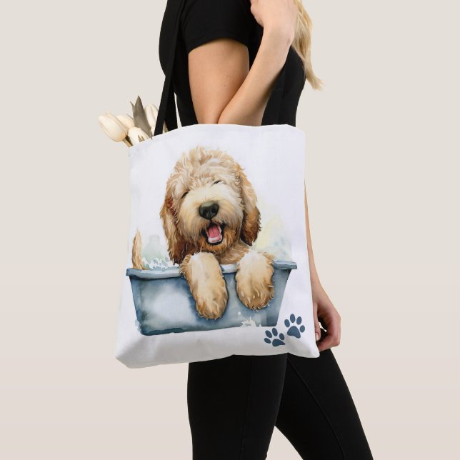 Labradoodle Hund Tygkasse (Närbild)