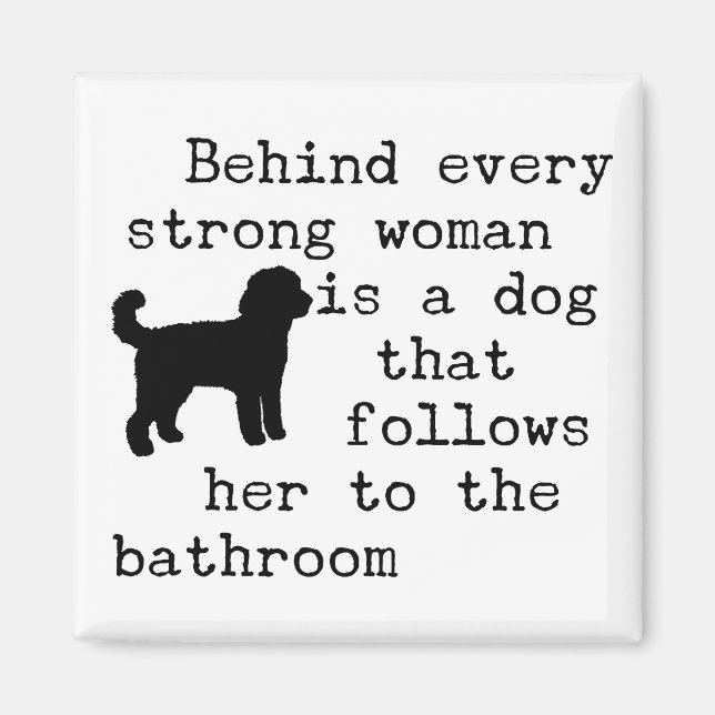Labradoodle-hundsjälavsett citat magnet (Framsidan)