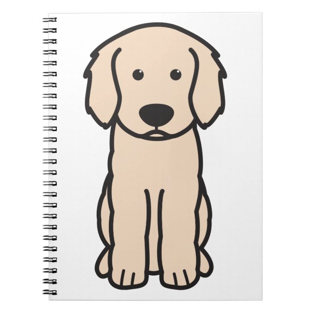 Labradoodle hundtecknad anteckningsbok (Framsidan)