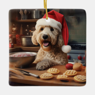 Labradoodle jul Cookies Festive Helgdag Julgransprydnad Keramik
