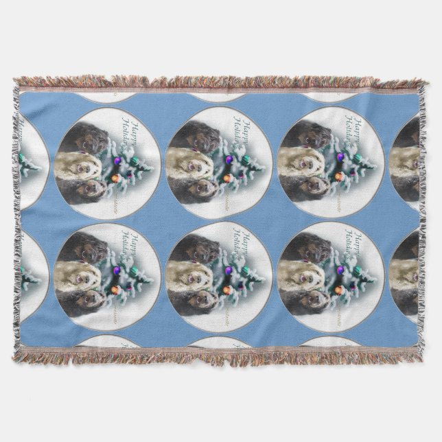 Labradoodle-jul Filt (Framsidan)