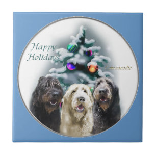 Labradoodle-jul Kakelplatta